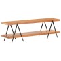 Mueble para TV de madera maciza de acacia 160x40x50 cm