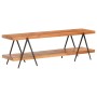 Mueble para TV de madera maciza de acacia 160x40x50 cm