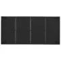 Set de comedor de jardín 9 pzas y cojines ratán sintético negro de vidaXL, Conjuntos de jardín - Ref: Foro24-3185004, Precio:...