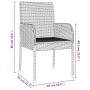 9-piece garden dining set and black synthetic rattan cushions by vidaXL, Garden sets - Ref: Foro24-3185004, Price: 601,04 €, ...