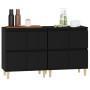 Sideboards 2 Stück schwarzes Sperrholz 60x35x70 cm von vidaXL, Sideboards - Ref: Foro24-3185752, Preis: 146,62 €, Rabatt: %