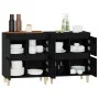 Sideboards 2 pcs black plywood 60x35x70 cm by vidaXL, Sideboards - Ref: Foro24-3185752, Price: 144,38 €, Discount: %