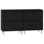 Sideboards 2 pcs black plywood 60x35x70 cm by vidaXL, Sideboards - Ref: Foro24-3185752, Price: 144,38 €, Discount: %
