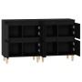 Sideboards 2 Stück schwarzes Sperrholz 60x35x70 cm von vidaXL, Sideboards - Ref: Foro24-3185752, Preis: 146,62 €, Rabatt: %