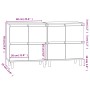 Sideboards 2 Stück schwarzes Sperrholz 60x35x70 cm von vidaXL, Sideboards - Ref: Foro24-3185752, Preis: 146,62 €, Rabatt: %