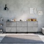 Sideboards 3 Stück betongraues Sperrholz 60x35x70 cm von vidaXL, Sideboards - Ref: Foro24-3185779, Preis: 204,26 €, Rabatt: %