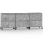 Sideboards 3 pcs concrete gray plywood 60x35x70 cm by vidaXL, Sideboards - Ref: Foro24-3185779, Price: 204,08 €, Discount: %
