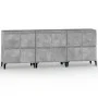 Sideboards 3 pcs concrete gray plywood 60x35x70 cm by vidaXL, Sideboards - Ref: Foro24-3185779, Price: 201,40 €, Discount: %