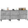 Sideboards 3 pcs concrete gray plywood 60x35x70 cm by vidaXL, Sideboards - Ref: Foro24-3185779, Price: 201,40 €, Discount: %