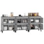 Sideboards 3 pcs concrete gray plywood 60x35x70 cm by vidaXL, Sideboards - Ref: Foro24-3185779, Price: 204,08 €, Discount: %