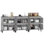 Sideboards 3 pcs concrete gray plywood 60x35x70 cm by vidaXL, Sideboards - Ref: Foro24-3185779, Price: 201,40 €, Discount: %