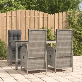 5-piece garden dining set with gray synthetic rattan cushions by vidaXL, Garden sets - Ref: Foro24-3185025, Price: 751,14 €, ...