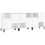 Sideboards 3 Einheiten aus glänzend weißem Sperrholz 60x35x70 cm von vidaXL, Sideboards - Ref: Foro24-3185745, Preis: 174,69 ...