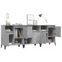 Sideboards 3 Stück betongraues Sperrholz 60x35x70 cm von vidaXL, Sideboards - Ref: Foro24-3185747, Preis: 213,94 €, Rabatt: %