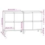 Sideboards 2 Stück weißes Sperrholz 60x35x70 cm von vidaXL, Sideboards - Ref: Foro24-3185759, Preis: 125,37 €, Rabatt: %