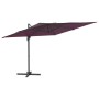 Cantilever parasol with burgundy red LEDs 400x300 cm by vidaXL, Umbrellas - Ref: Foro24-319933, Price: 258,35 €, Discount: %