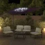 Cantilever parasol with burgundy red LEDs 400x300 cm by vidaXL, Umbrellas - Ref: Foro24-319933, Price: 258,35 €, Discount: %