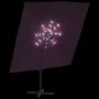 Cantilever parasol with burgundy red LEDs 400x300 cm by vidaXL, Umbrellas - Ref: Foro24-319933, Price: 258,35 €, Discount: %