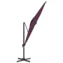 Cantilever parasol with burgundy red LEDs 400x300 cm by vidaXL, Umbrellas - Ref: Foro24-319933, Price: 258,35 €, Discount: %