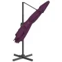 Cantilever parasol with burgundy red LEDs 400x300 cm by vidaXL, Umbrellas - Ref: Foro24-319933, Price: 258,35 €, Discount: %