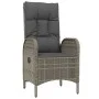 3-piece garden dining set with gray synthetic rattan cushions by vidaXL, Garden sets - Ref: Foro24-3185038, Price: 394,13 €, ...