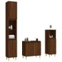 3-piece bathroom furniture set in brown oak plywood by vidaXL, Bathroom furniture - Ref: Foro24-3185588, Price: 185,71 €, Dis...