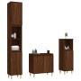 3-teiliges Badezimmermöbel-Set aus braunem Eichensperrholz von vidaXL, Badezimmermöbel - Ref: Foro24-3185588, Preis: 192,16 €...