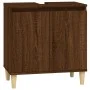 3-piece bathroom furniture set in brown oak plywood by vidaXL, Bathroom furniture - Ref: Foro24-3185588, Price: 185,71 €, Dis...