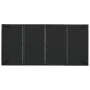 Set de comedor de jardín 7 pzas y cojines ratán sintético negro de vidaXL, Conjuntos de jardín - Ref: Foro24-3184979, Precio:...