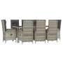 Garden dining set 9 pieces and gray synthetic rattan cushions by vidaXL, Garden sets - Ref: Foro24-3185028, Price: 1,00 €, Di...