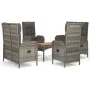 5-piece garden dining set with gray synthetic rattan cushions by vidaXL, Garden sets - Ref: Foro24-3185087, Price: 577,55 €, ...