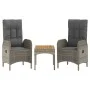 5-piece garden dining set with gray synthetic rattan cushions by vidaXL, Garden sets - Ref: Foro24-3185087, Price: 577,55 €, ...
