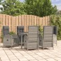 Garden dining set 7 pieces and gray synthetic rattan cushions by vidaXL, Garden sets - Ref: Foro24-3185026, Price: 897,38 €, ...