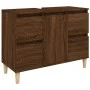 3-piece bathroom furniture set made of brown oak plywood by vidaXL, Bathroom furniture - Ref: Foro24-3185604, Price: 211,80 €...