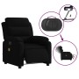 Sillón reclinable de masaje eléctrico terciopelo negro
