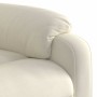 Sillón reclinable de masaje eléctrico terciopelo color crema
