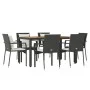 7-piece garden dining set and black synthetic rattan cushions by vidaXL, Garden sets - Ref: Foro24-3157966, Price: 555,21 €, ...