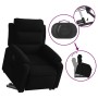 Sillón reclinable elevable terciopelo negro
