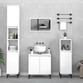 3-teiliges Badmöbel-Set Sperrholz weiß von vidaXL, Badezimmermöbel - Ref: Foro24-3185589, Preis: 186,84 €, Rabatt: %