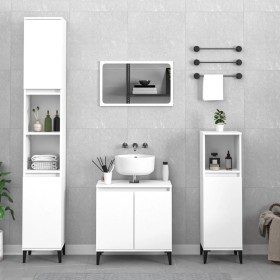 Juego de muebles de baño 3 pzas madera contrachapada blanco de vidaXL, Muebles de baño - Ref: Foro24-3185589, Precio: 191,82 ...