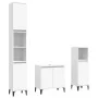 3-teiliges Badmöbel-Set Sperrholz weiß von vidaXL, Badezimmermöbel - Ref: Foro24-3185589, Preis: 186,84 €, Rabatt: %