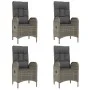 5-piece garden dining set with gray synthetic rattan cushions by vidaXL, Garden sets - Ref: Foro24-3185024, Price: 671,67 €, ...