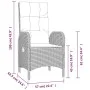 5-piece garden dining set with gray synthetic rattan cushions by vidaXL, Garden sets - Ref: Foro24-3185024, Price: 671,67 €, ...