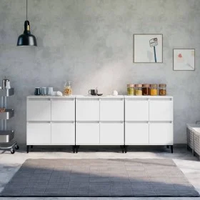 Sideboards 3 Stück weißes Sperrholz 60x35x70 cm von vidaXL, Sideboards - Ref: Foro24-3185775, Preis: 186,44 €, Rabatt: %