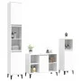 3-teiliges Badezimmermöbelset aus weißem Sperrholz von vidaXL, Badezimmermöbel - Ref: Foro24-3185621, Preis: 191,75 €, Rabatt: %