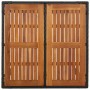 5-teiliges Gartenmöbel-Set mit schwarzen synthetischen Rattankissen von vidaXL, Gartensets - Ref: Foro24-3185080, Preis: 590,...