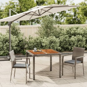 3-piece garden dining set with gray synthetic rattan cushions by vidaXL, Garden sets - Ref: Foro24-3184993, Price: 242,47 €, ...