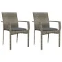 3-piece garden dining set with gray synthetic rattan cushions by vidaXL, Garden sets - Ref: Foro24-3184993, Price: 232,42 €, ...