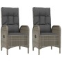4-piece garden dining set with gray PE rattan cushions by vidaXL, Garden sets - Ref: Foro24-3185083, Price: 413,09 €, Discoun...