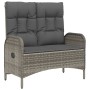 4-piece garden dining set with gray PE rattan cushions by vidaXL, Garden sets - Ref: Foro24-3185083, Price: 413,09 €, Discoun...